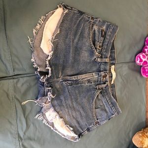 Vintage fringe, high waisted shorts